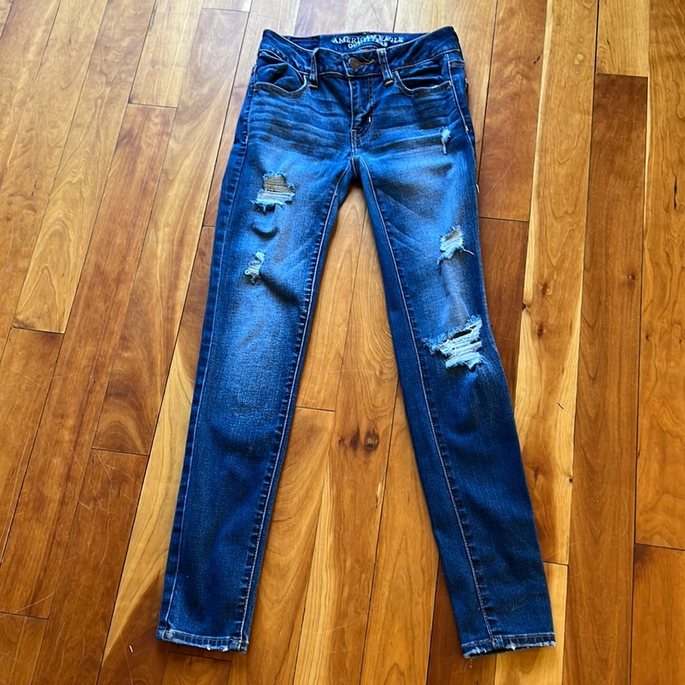 American Eagle Distressed Jegging Jeans